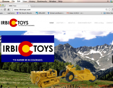 IRBIC Toys Logo and Website